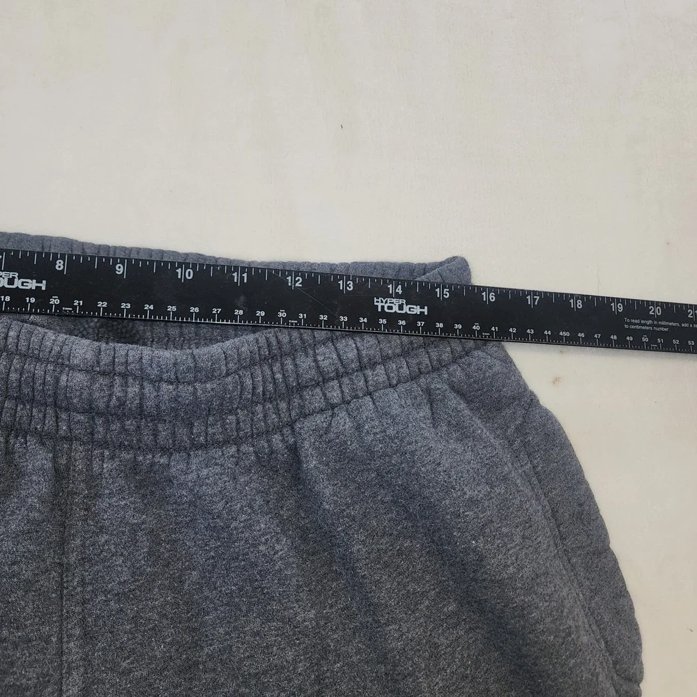 Nike Mens Fleece Sweatpants Large Charcoal Grey Straight Leg Joggers RN56323‎